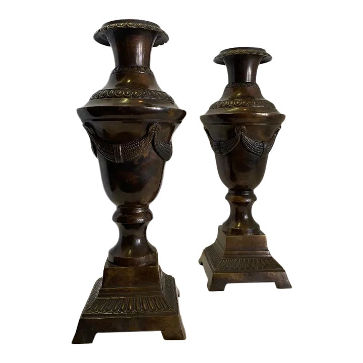 Antique Bronze Vases a Pair Chairish