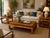 Mid-Century Modern 1970s Vintage Henredon / Thomasville Style Burl Wood Ming Coffee Table Set (3-Piece) For Sale - Image 3 of 13