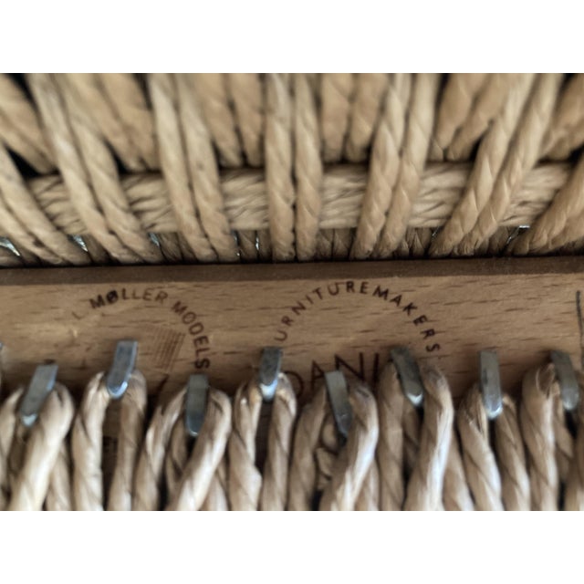 Brown Mid-Century Danish Teak Chairs Model 75 by Niels Otto (N O) Møller, Set of 5 For Sale - Image 8 of 9