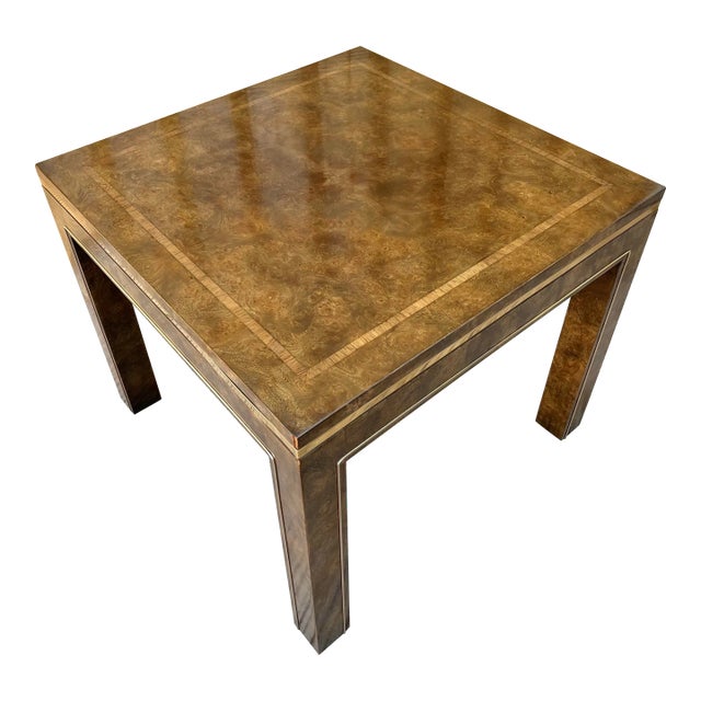 Vintage Mid-Century Burl Side Table by Mastercraft Furniture For Sale