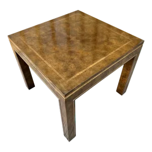Vintage Mid-Century Burl Side Table by Mastercraft Furniture