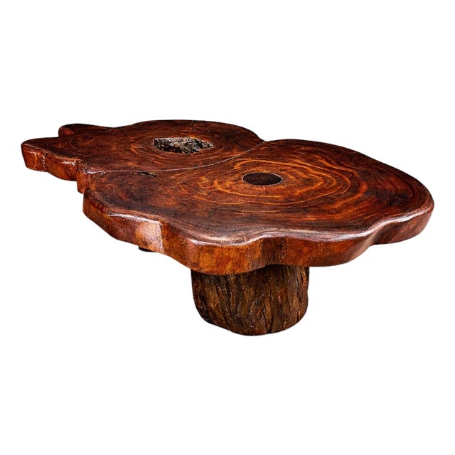 Monumental “Denúncia” Table Crafted From Reclaimed Brazilian Wood, 1970s For Sale