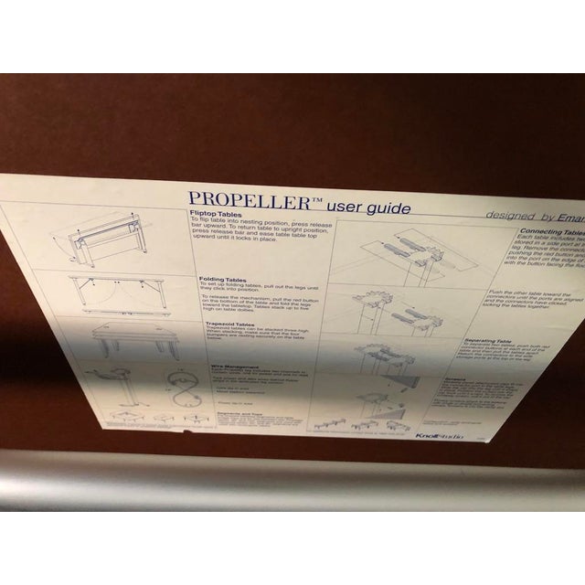 1990s Knoll Propeller Desk TLeg Flip Desk Chairish
