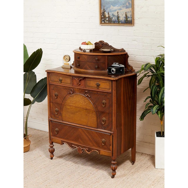 Who knew your Vintage Antique Georgian Highboy Dresser could look so good? Our vintage collection of dressers and armories...