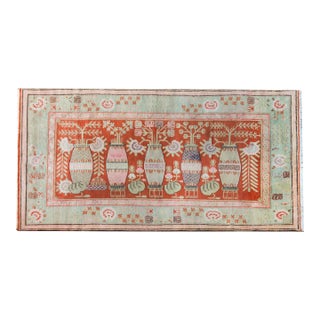 Early 20th Century Central Asian Khotan Rug For Sale