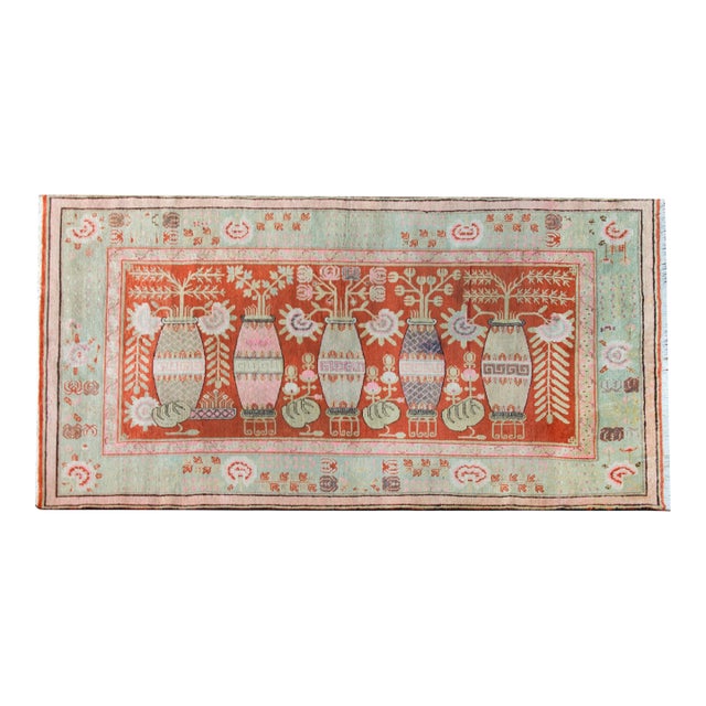 Early 20th Century Central Asian Khotan Rug For Sale