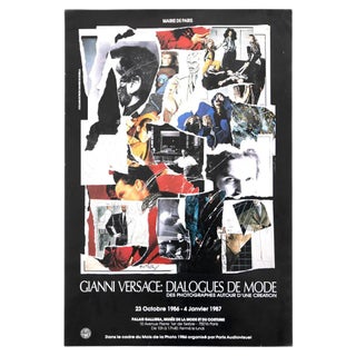 Dialogue Du Mode Poster by Mimmo Rotella, 1980s For Sale