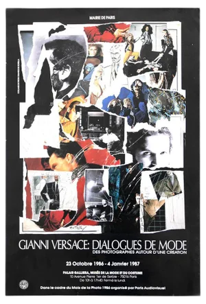 Dialogue Du Mode Poster by Mimmo Rotella, 1980s