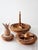 Vintage Mid-Century Carved Wood Tiered Lazy Susan With Pineapple Finial For Sale - Image 10 of 17
