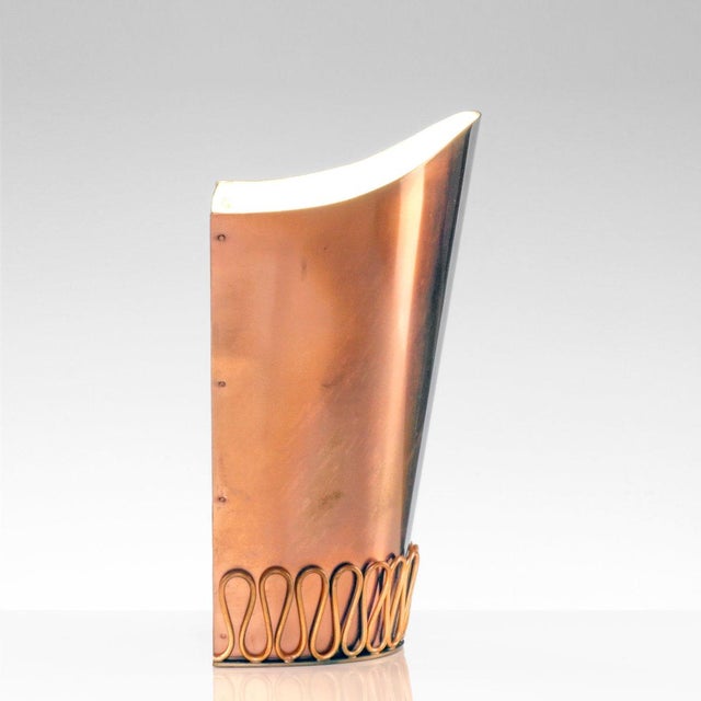 Mid-Century Modern Mid-Century Conical Wall Lights in Copper, 1960s, Set of 2 For Sale - Image 3 of 6