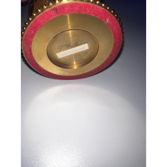 Rustic European 1900s Theo Faberge Clover Egg Table Clock For Sale - Image 3 of 12