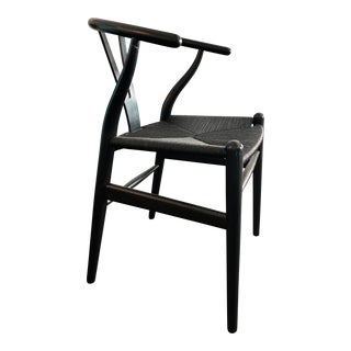 1960s Carl Hansen Black on Black Wishbone Chair For Sale