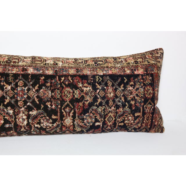 Authentic Tribal Rug Pillow - Distressed Lumbar Pillow Cushion Cover -16'' X 42'' For Sale - Image 9 of 10