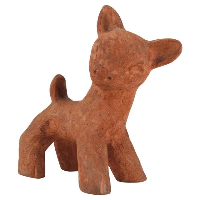 Large Baby Deer Pottery Ceramic Sculpture from Walter Bosse, Austria, 1920s For Sale - Image 16 of 16