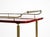 Large Vintage Red Goatskin Serving Bar Cart by Aldo Tura, 1960s For Sale - Image 14 of 18