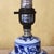 Ceramic Vintage Blue & White Chinoiserie Porcelain Table Lamp With Double Happiness Symbol For Sale - Image 7 of 18