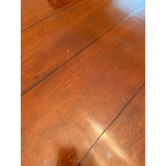 Attributed to Jonathan Charles Rub-Through Dining Table (Black) Country Farmhouse Collection For Sale - Image 9 of 11
