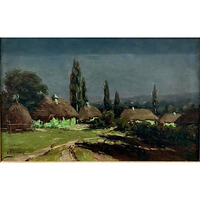 There is something captivating about a night scene, when all are asleep, glowing in full moonlight. On offer is a...