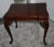 Ethan Allen Burl Mahogany Table Vintage Queen Anne Side Carved Claw Foot For Sale - Image 9 of 12