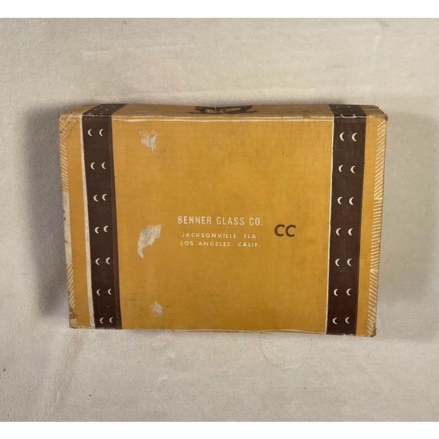 6 Pc Vintage Siesta Ware Conquistador Set With Packaging Walnut Wrap Tumblers Benner Glass Co., 60’s For Sale - Image 11 of 12