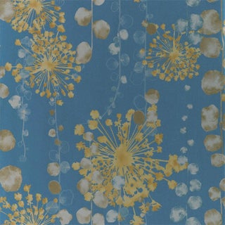 Harlequin Moku Wallpaper in Indigo/Pebble For Sale