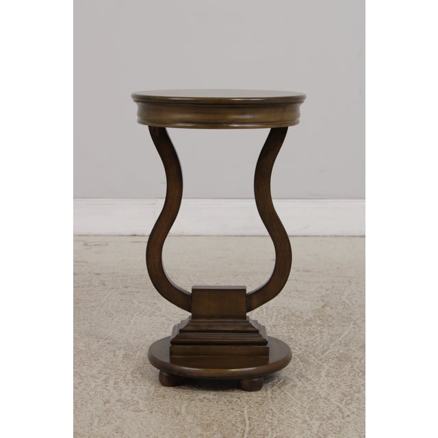 Approx: 15 Years Old Hand Style Base Regency Style Condition: Excellent Original Finish & Condition Size: 14w x 14d x 23h