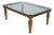 Stunning Vintage Neoclassical Glass Top Coffee Table For Sale