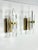 1970s Large Sconces in Glass and Gilded Brass from Sciolari, 1970s, Set of 2 For Sale - Image 5 of 9