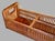 Mid 20th Century Wooden Rattan Divided Basket Caddy With Handles - Storage, Decor, Office Accessory For Sale - Image 11 of 13
