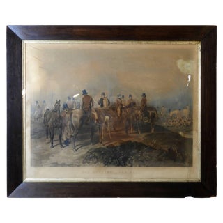 Fox Hunting the Meet Lithograph by Artist J. F. Herring For Sale