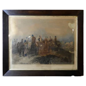 Fox Hunting the Meet Lithograph by Artist J. F. Herring
