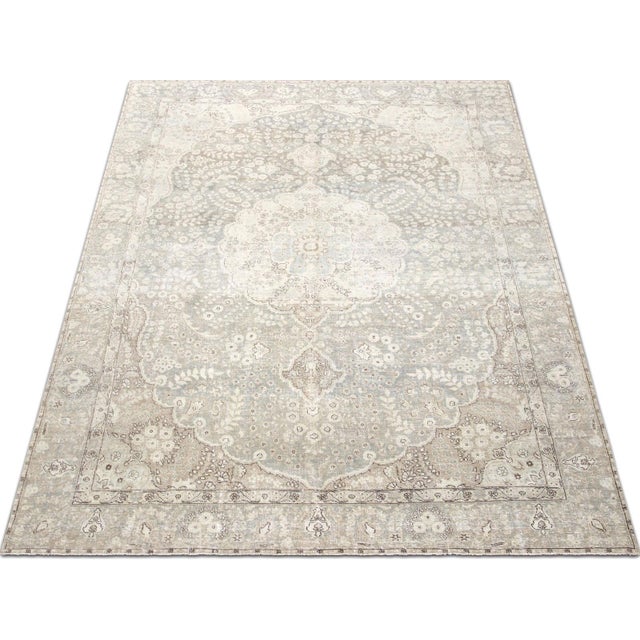 1940s 1940s Persian Tabriz Rug For Sale - Image 5 of 5