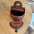Wood Antique Chinese Red Wedding Basket For Sale - Image 7 of 10