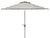 Iris Fashion Line 9Ft Round Umbrella, Grey & White/Chrome Pole For Sale In Philadelphia - Image 6 of 6