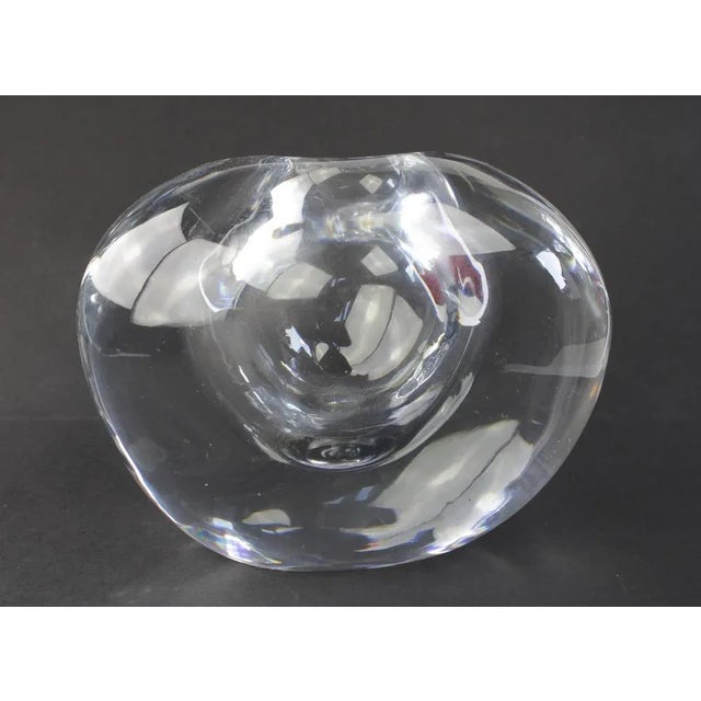 Very heavy glassvase, no signature but definitely hand made This piece is designed in the style of the selected designer...
