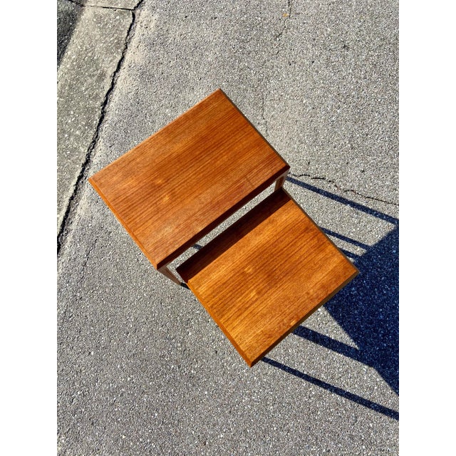 Mid 20th Century Mid 20th Century CFC Silkeborg Danish Nesting Tables - a Pair For Sale - Image 5 of 13