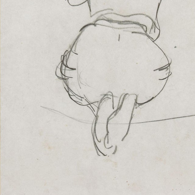 'Woman Seated' by Sarah Hobson, Circa 1935, Art Institute of Chicago Woman Artist For Sale - Image 4 of 5