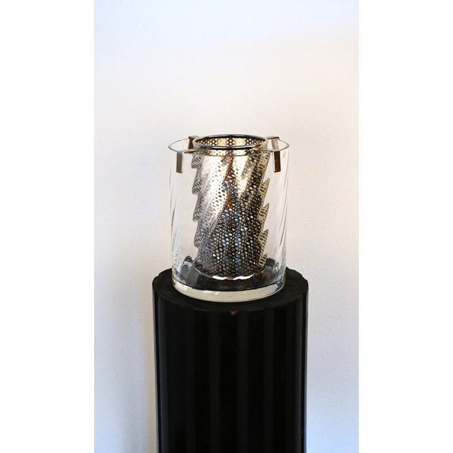 Silver Swedish Art Glass Helena Champagne Cooler by Gunnar Cyrén for Orrefors, 1960s For Sale - Image 8 of 8