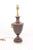 E.F. Chapman 1980s Neoclassical Enameled Oxblood & Brass Rams Head Lamps, Attr. Chapman For Sale - Image 4 of 6