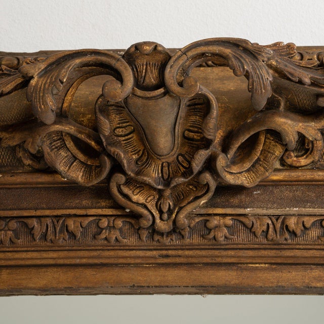 Baroque 19th Century France Baroque Bronze Wood Full-length & Floor Mirrors For Sale - Image 3 of 8