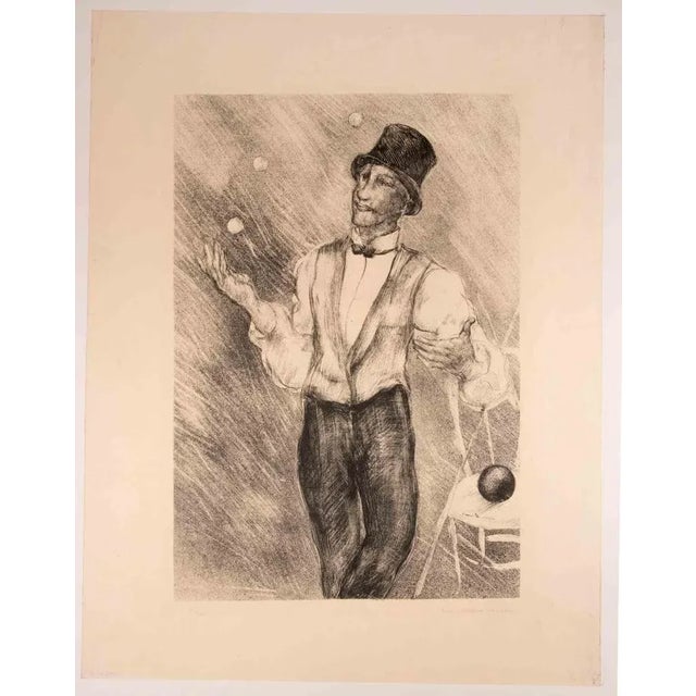 Modern Luc-Albert Moreau, Juggler, Lithograph, Early 20th Century For Sale - Image 3 of 3