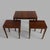 A highly practical british mid-century set of three afromosia teak nesting tables designed by richard hornby and...