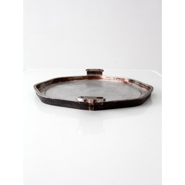 Mid-Century Modern Vintage Guardian Service Aluminum Serving Tray For Sale - Image 3 of 11