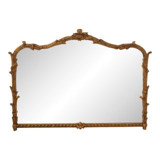 Friedman Brothers Large Louis XV Gold Gilt Wall Mirror For Sale