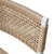 Wood Matthew Izzo Home Monroe White Wood Woven Back and Rush Seat Dining Chair For Sale - Image 7 of 8
