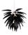 Aloe Blossom Large Anniversary Pendant Light with Black Porcelain Leaves by Jeremy Cole, 2004 For Sale