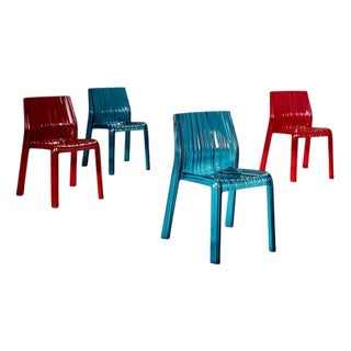 Frilly Chairs attributed to Patricia Urquiola for Castelli / Anonima Castelli, Set of 4 For Sale