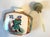 Vintage Hand Painted Chinese Porcelain Snuff Bottle With Jade Top For Sale In Dallas - Image 6 of 7