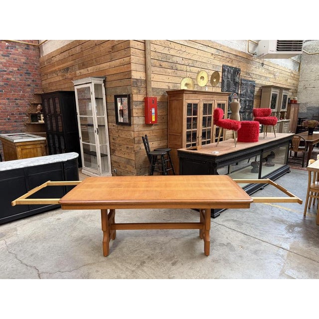 Extendable Table by Guillerme and Chambron for Votre Maison, 1970s For Sale - Image 6 of 18
