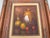 Vintage Mexican Hand-Carved Wood Frame With Signed Original Still Life Oil Painting For Sale - Image 4 of 8